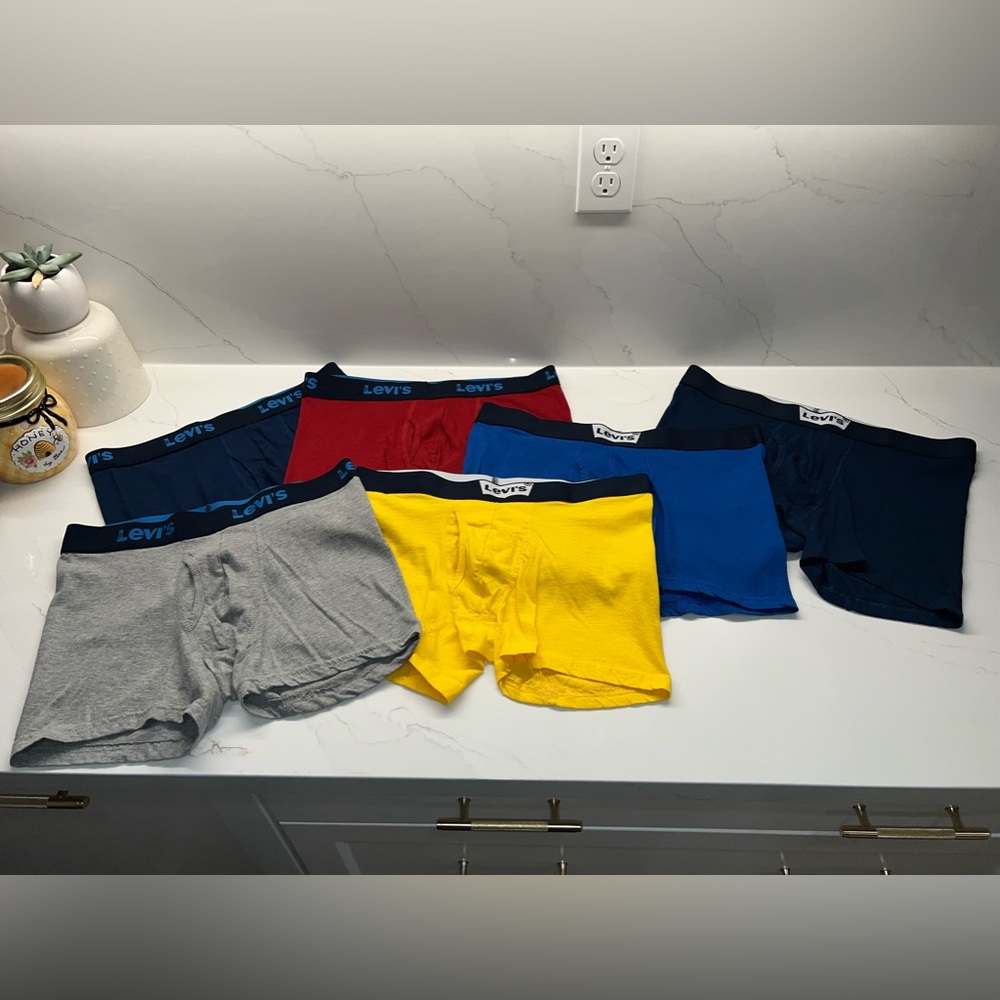 Six Pack Multi Solid Colored Levi’s Boxer Briefs … - image 3
